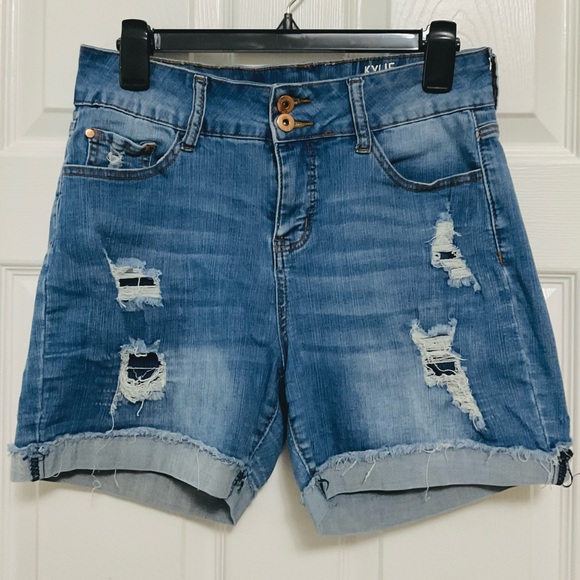 !it jeans Pants - Blue Distressed Denim Shorts